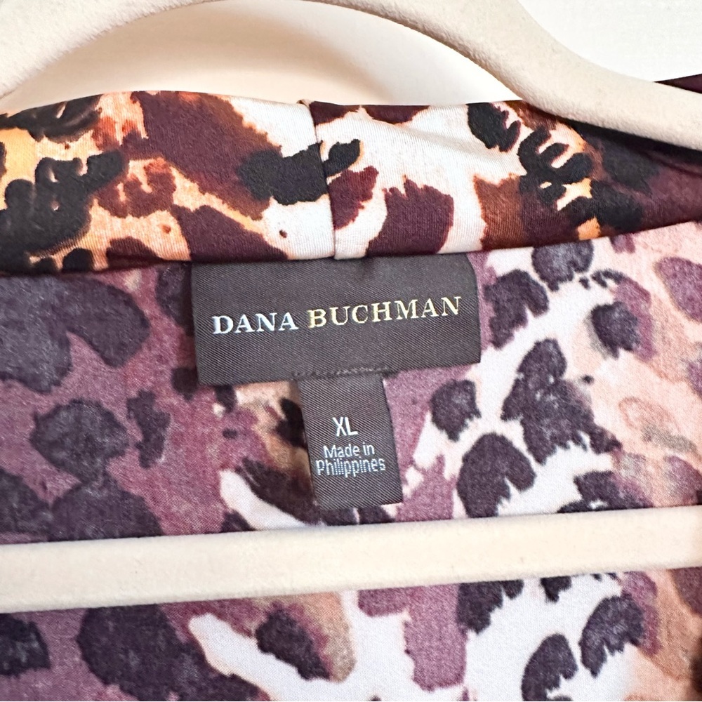 Animal print Dana Buchman top - Picture 3 of 4